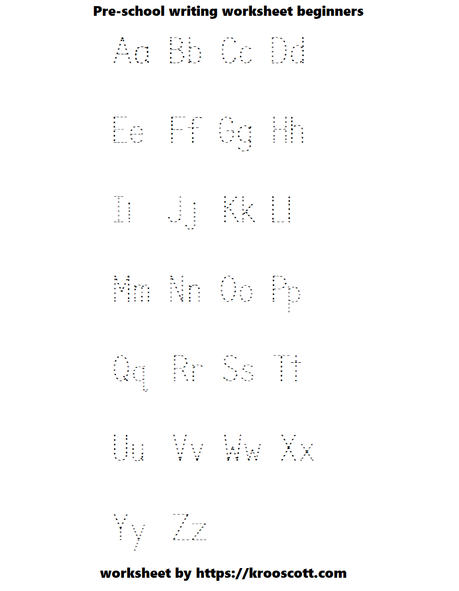 Print or download this handwriting ABC worksheet