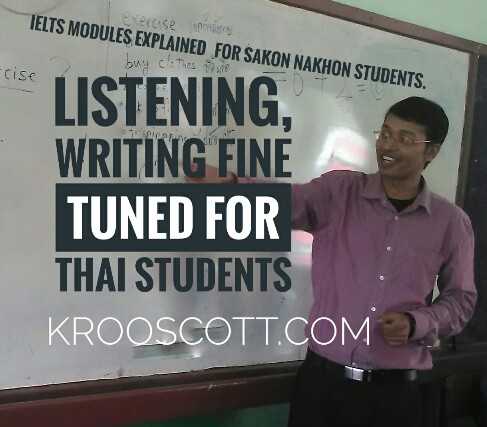 IELTS modules for Sakon Nakhon students - Native teachers